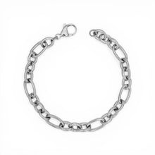 Oval Textured Chain Bracelet