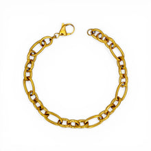 Oval Textured Chain Bracelet