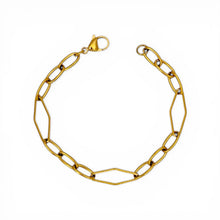 Hollow Diamond Chain Bracelet
