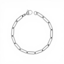 Textured Paperclip Chain Bracelet