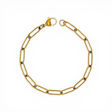 Textured Paperclip Chain Bracelet