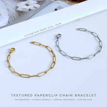 Textured Paperclip Chain Bracelet
