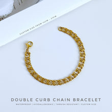 Double Curb Chain Bracelet