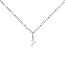 Alphabet Paperclip Necklace Silver aishawng