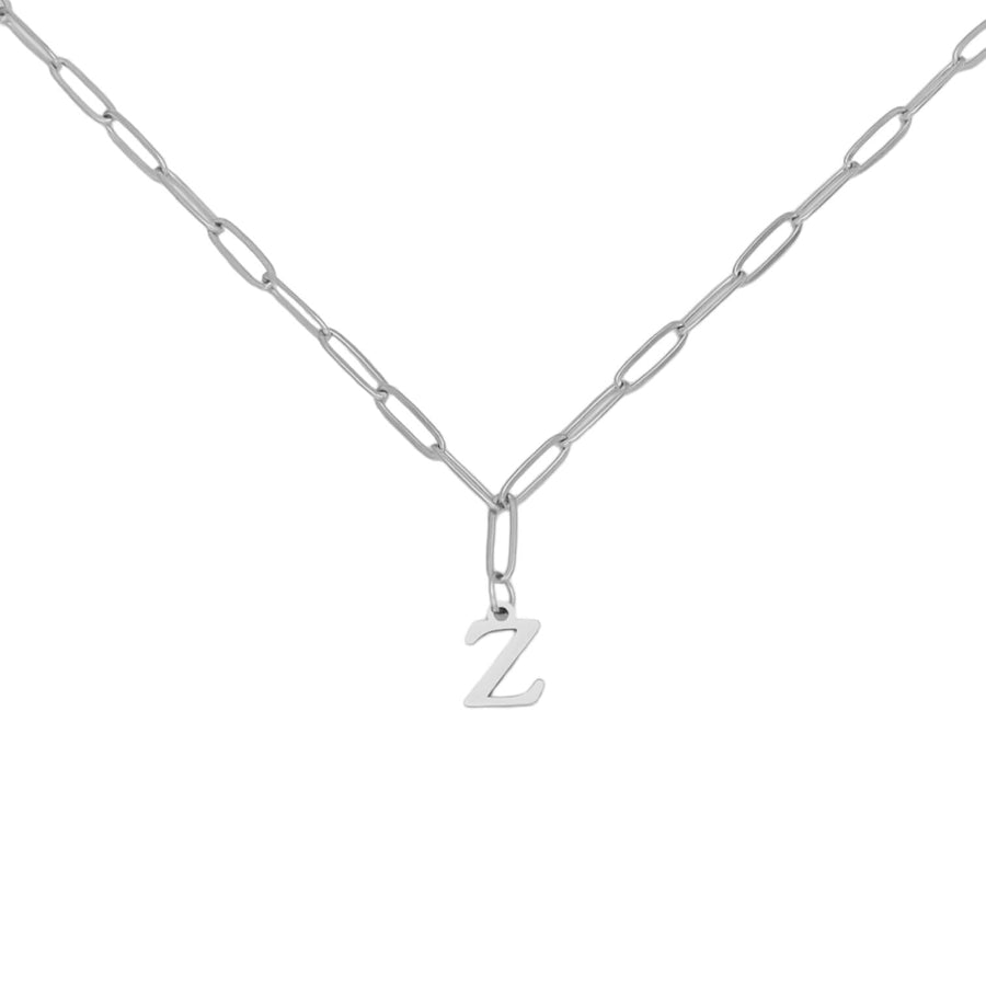 Alphabet Paperclip Necklace Silver– Aisha Wong