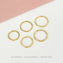Bamboo Band Ring Rings