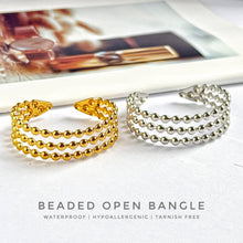 Beaded Open Bangle Bracelets