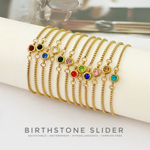 Birthstone Slider Bracelet Bracelets