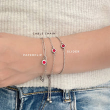 Birthstone Slider Bracelet Bracelets