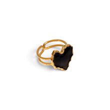 Black Enamel Ring Ring
