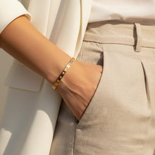 Celestial Star Hinged Bangle Bracelet