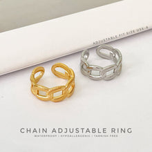 Chain Adjustable Ring Rings