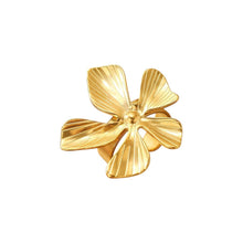 Chunky Adjustable Flower Ring