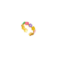 Colorful Bloom Ring Ring