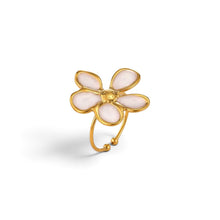 Coloured Flower Adjustable Ring Ring