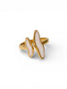 Coloured Wavy Adjustable Ring Rings