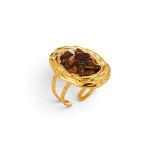 Earth Stone Adjustable Ring Ring