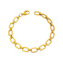 Flat Oval Chain Bracelet Bracelets