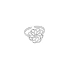 Flower Adjustable Ring Rings