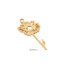 Flower Month Charm Charms & Pendants