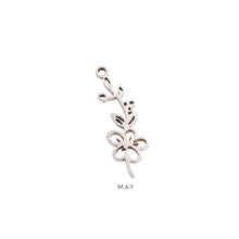 Flower Month Charm Charms & Pendants