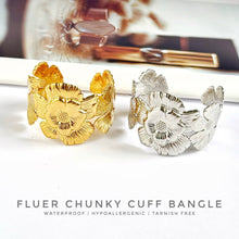 Fluer Chunky Cuff Bangle Bracelets