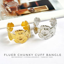 Fluer Chunky Cuff Bangle Bracelets