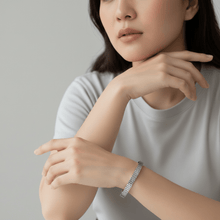 Geometry Hinged Bangle Bracelets