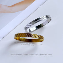 Geometry Hinged Bangle Bracelets