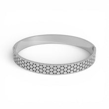Geometry Hinged Bangle Bracelets