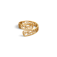 Gold Wrap Adjustable Ring Ring