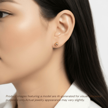 Hammered Ball Barbell Earring Earring