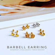 Hammered Ball Barbell Earring Earring