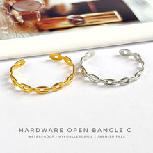 Hardware Open Bangle Bracelet