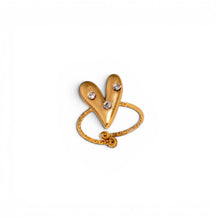 Heart Adjustable Ring Rings