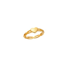 Heart Link Ring Rings
