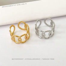 Hollow Adjustable Ring Rings