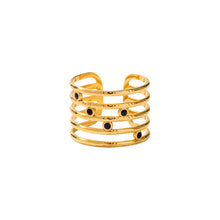 Hollow Line Adjustable Ring Rings