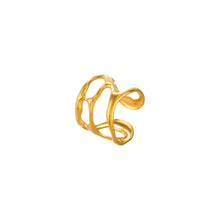 Hollow Line Adjustable Ring Rings