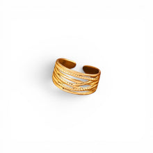 Hollow Line Adjustable Ring Rings