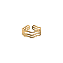 Hollow Line Adjustable Ring Rings