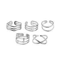 Hollow Line Adjustable Ring Rings