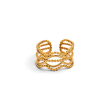 Hollow Line Adjustable Ring Ring