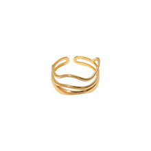 Hollow Line Adjustable Ring Rings