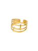 Hollow Line Adjustable Ring Rings