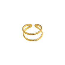 Hollow Line Adjustable Ring Rings