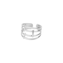 Hollow Line Adjustable Ring Rings