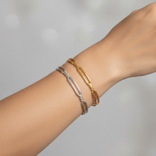 Hollow Twist Bangle Bracelet