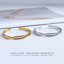 Hollow Twist Bangle Bracelet