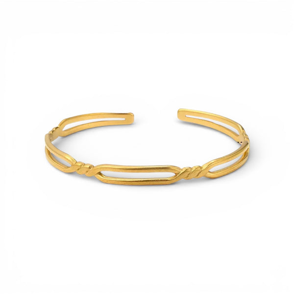 Hollow Twist Bangle– Aisha Wong